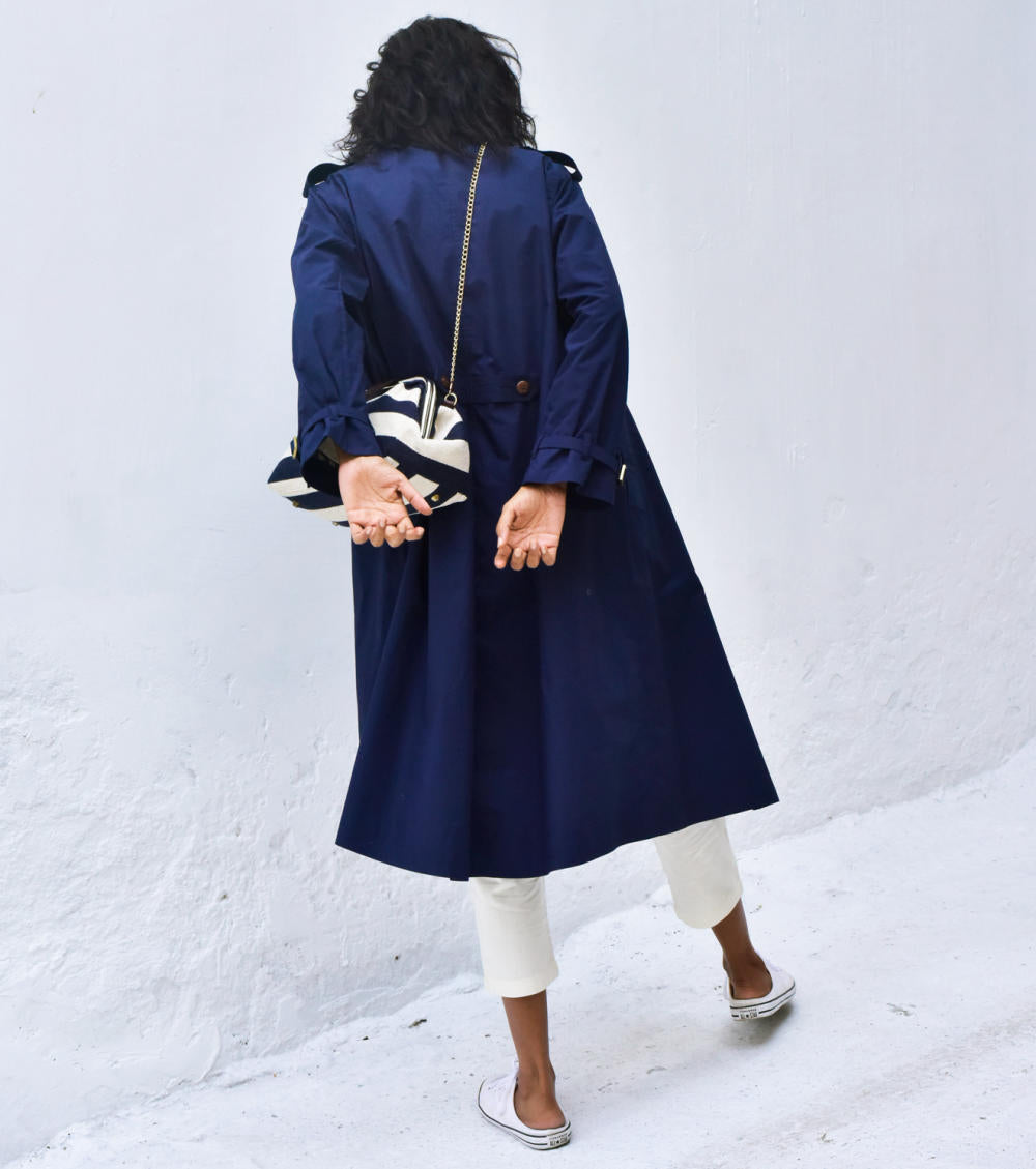 Blue Sage Trench Coat