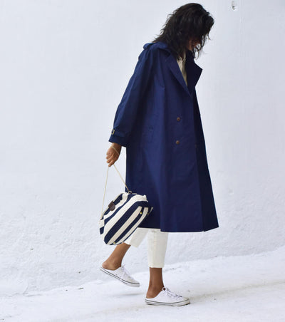 Blue Sage Trench Coat