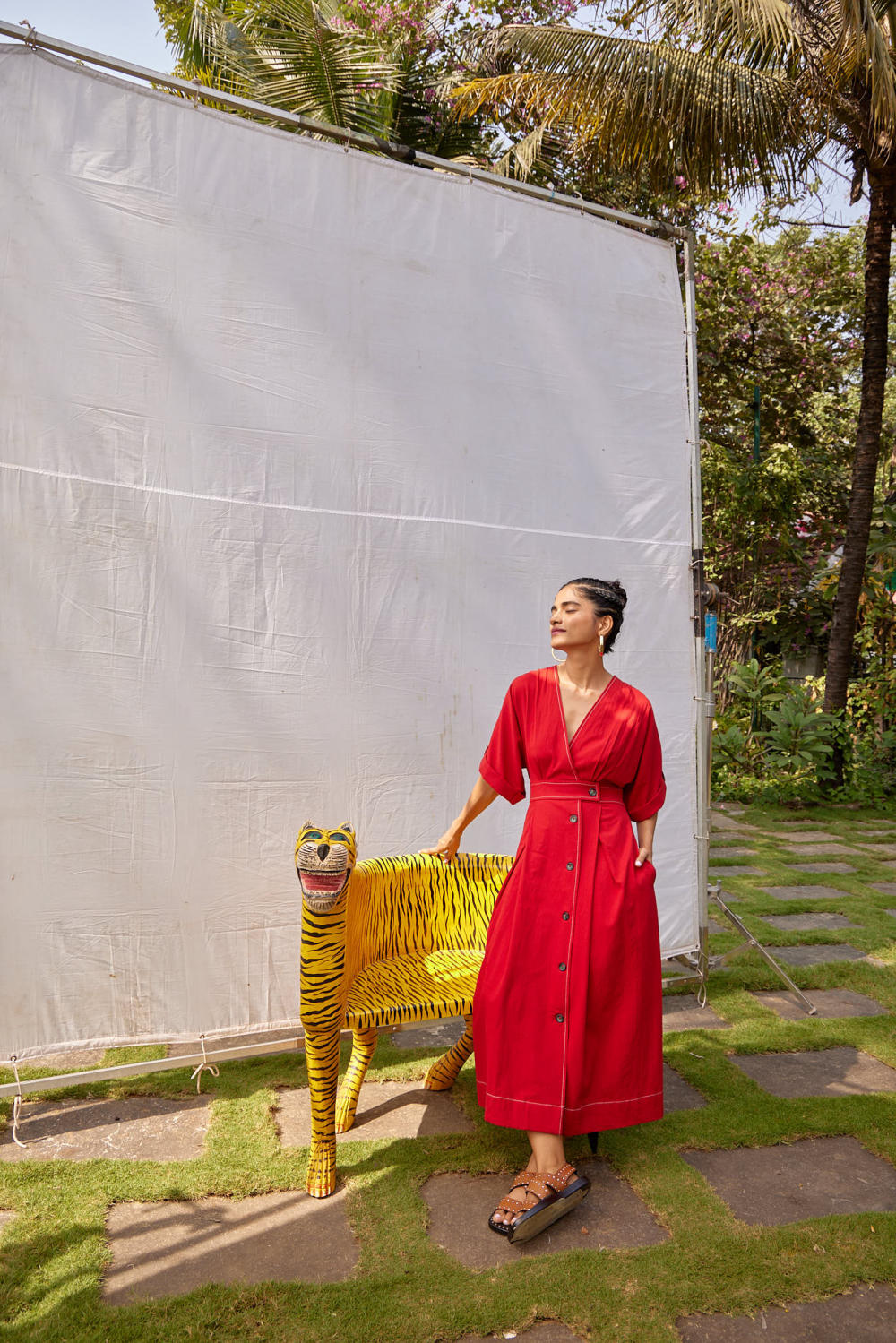 CAYENNE KHADI DRESS