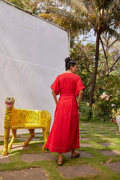 CAYENNE KHADI DRESS