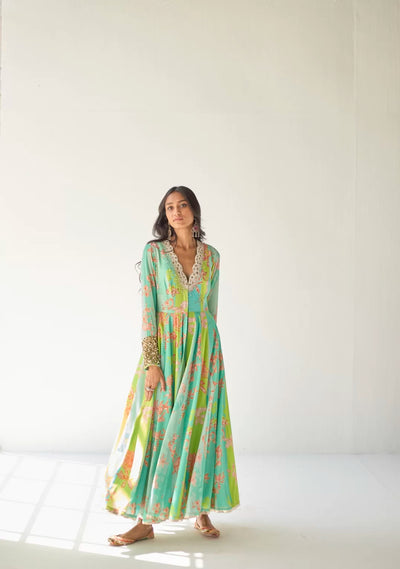 FEROZY ORCHID ANARKALI SET