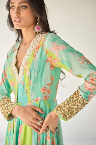 FEROZY ORCHID ANARKALI SET