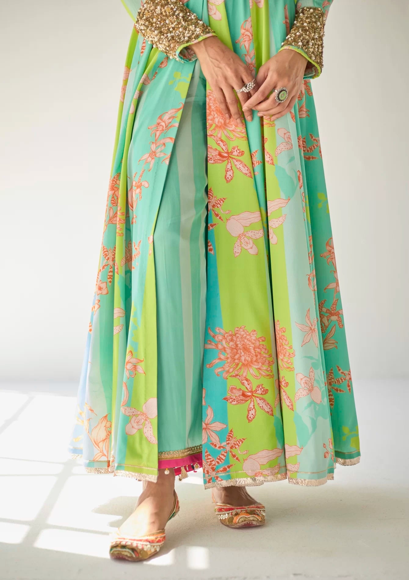 FEROZY ORCHID ANARKALI SET