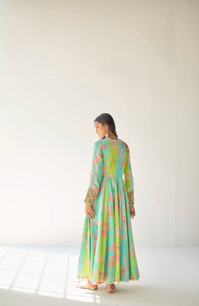 FEROZY ORCHID ANARKALI SET