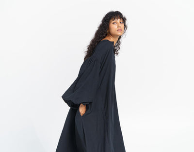 Free flowing relaxed midi dress