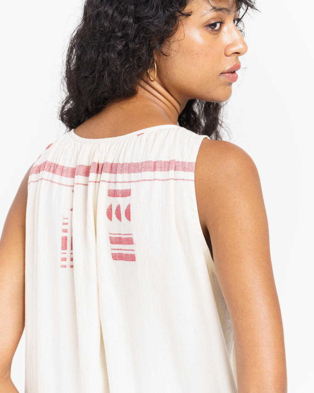 Handwoven jamdani summer beach tunic
