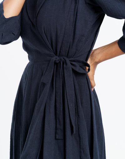 Iconic wrap - around midi dress - Black