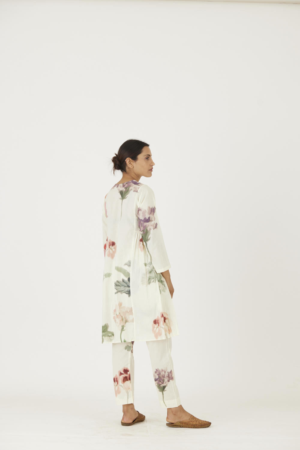 JULIET WHITE COTTON KURTA SET