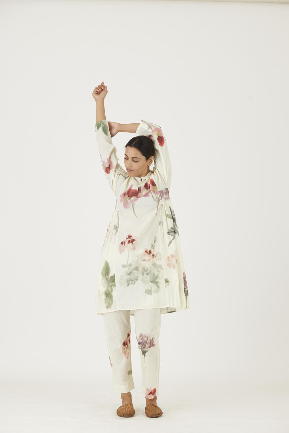 JULIET WHITE COTTON KURTA SET