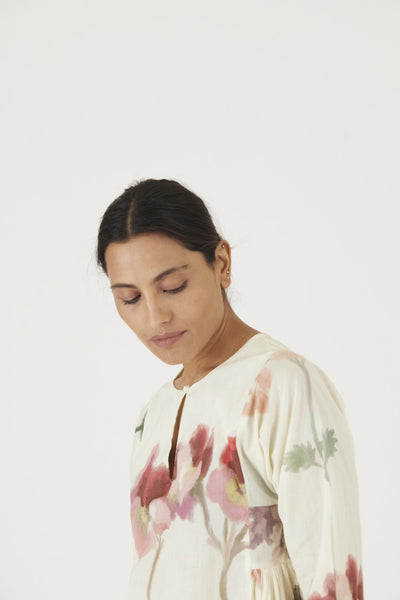 JULIET WHITE COTTON KURTA SET
