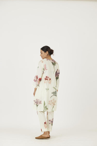 JULIET WHITE COTTON KURTA SET