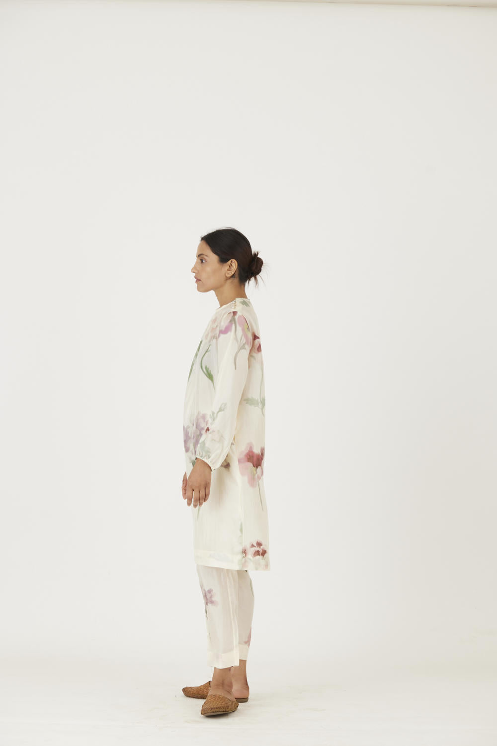 JULIET WHITE SILK KURTA SET