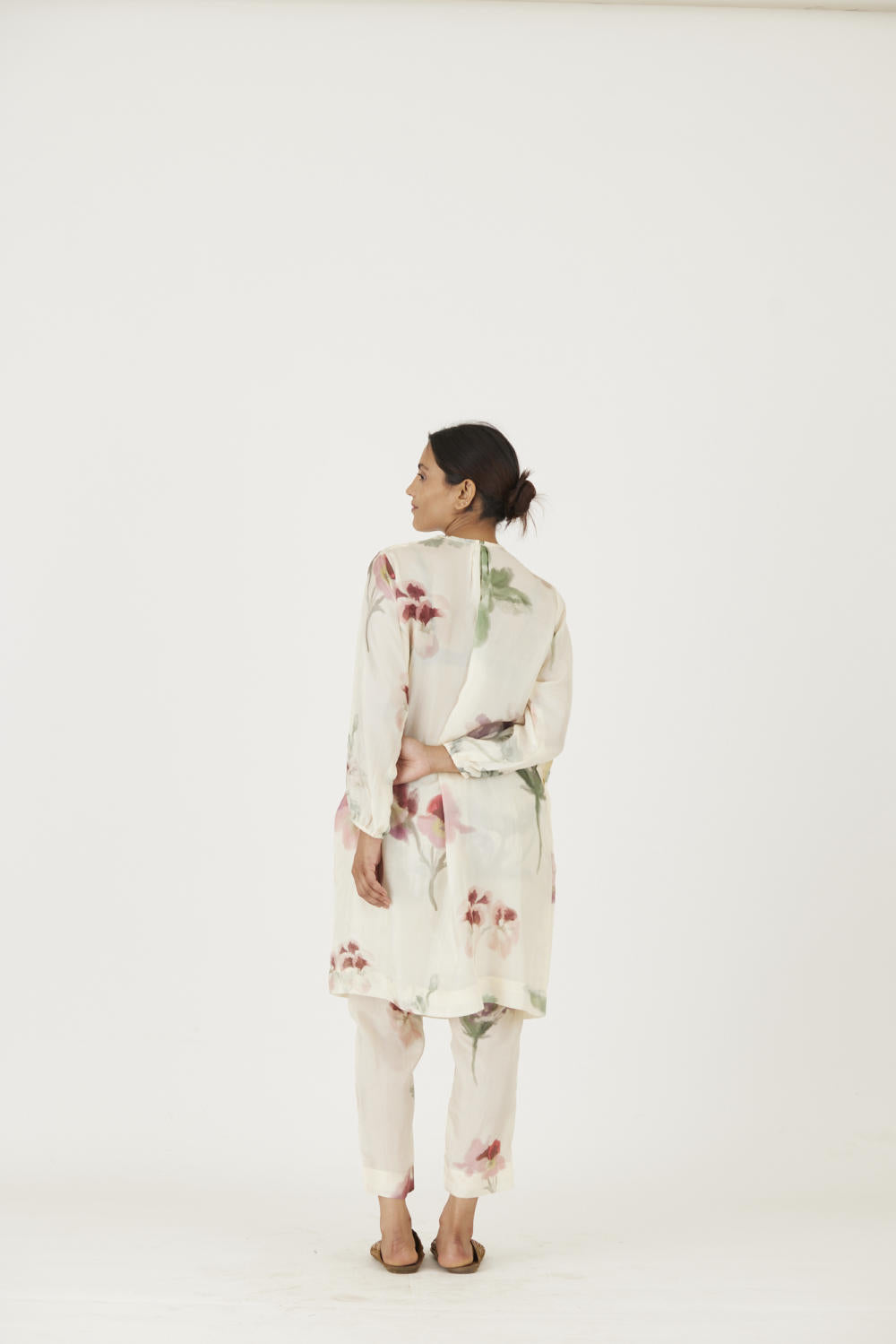 JULIET WHITE SILK KURTA SET
