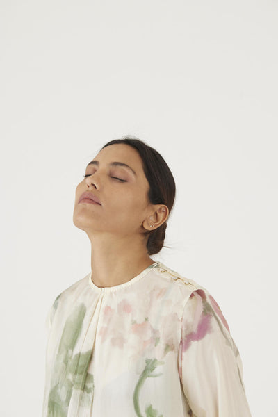 JULIET WHITE SILK KURTA SET