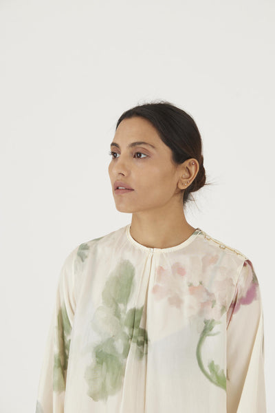 JULIET WHITE SILK KURTA SET