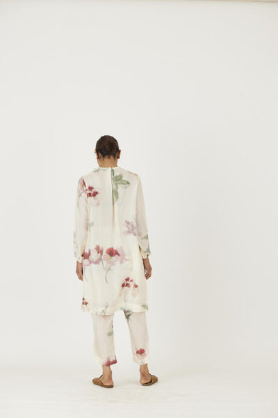 JULIET WHITE SILK KURTA SET