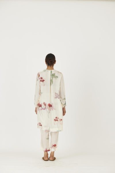 JULIET WHITE SILK KURTA SET