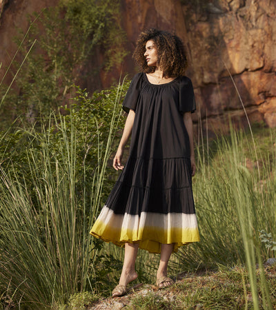 Dusty Ink Midi Dress