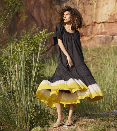 Dusty Ink Midi Dress