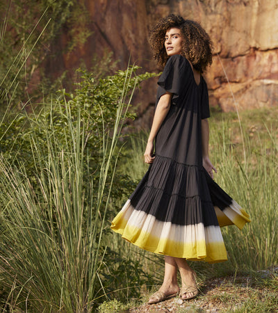 Dusty Ink Midi Dress