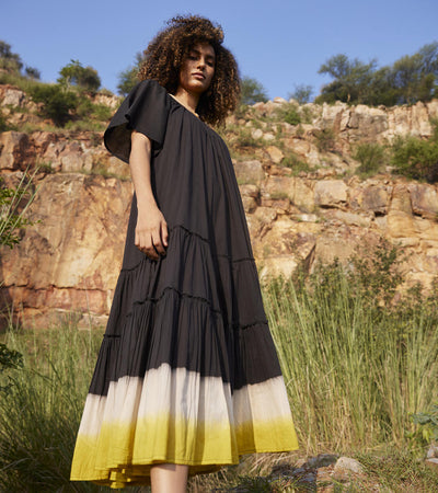 Dusty Ink Midi Dress