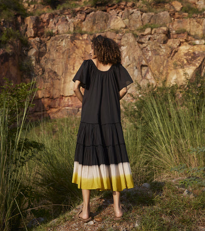 Dusty Ink Midi Dress