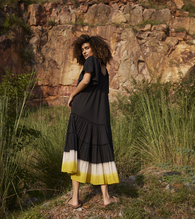 Dusty Ink Midi Dress
