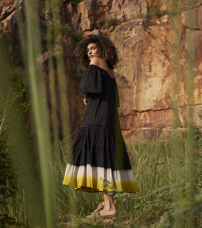 Dusty Ink Midi Dress