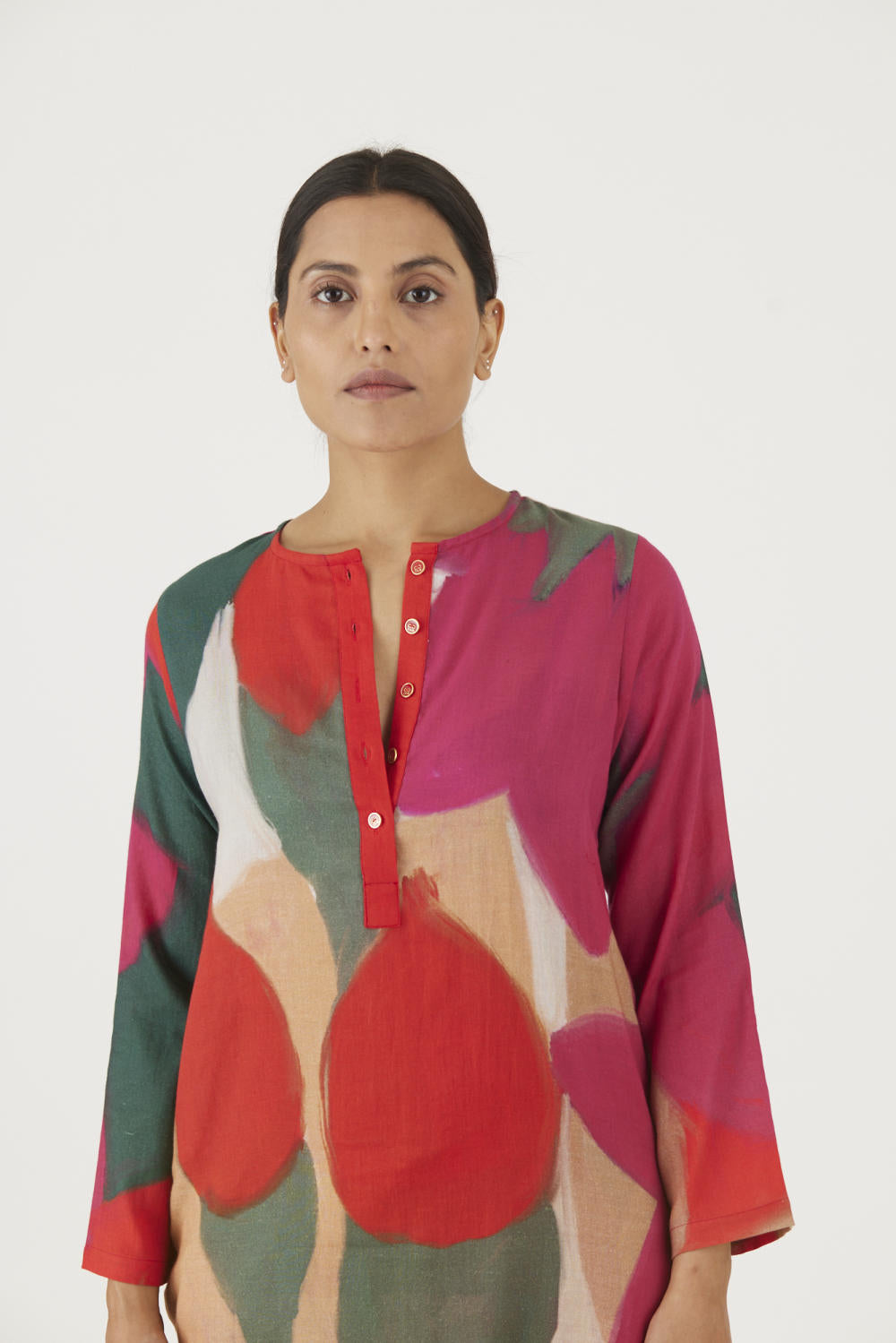 LEI LANI RED SHORT KURTA SET