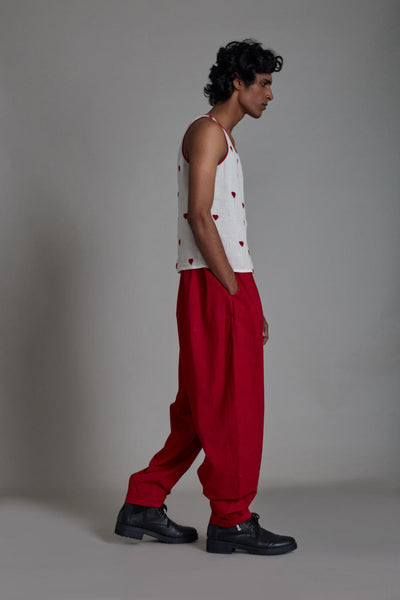 LINEN TANK SET-HEARTS