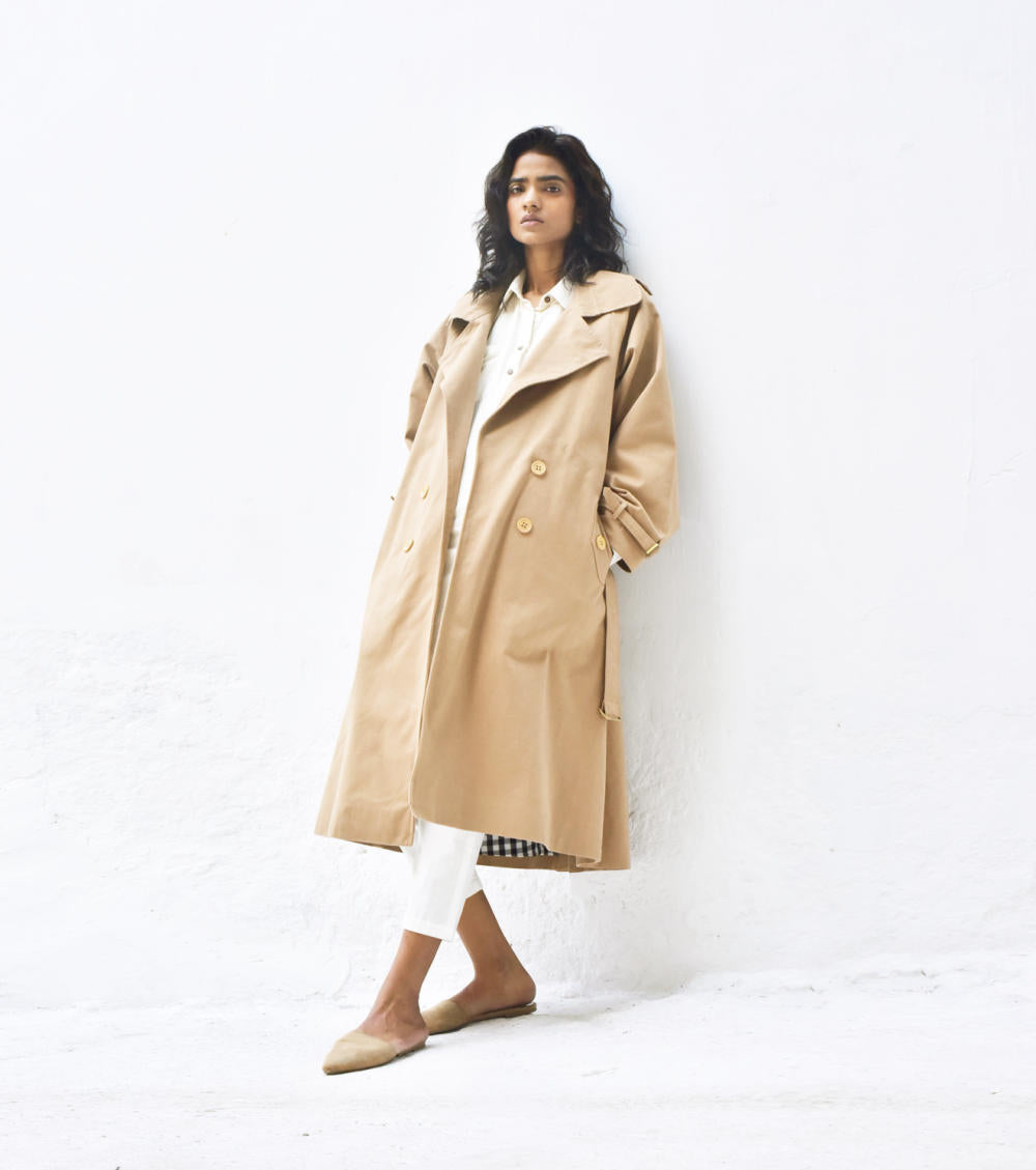 Latte Trench Coat