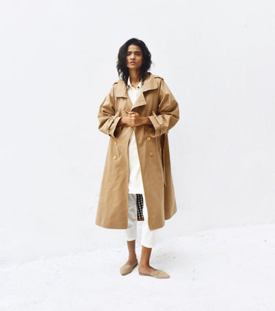 Latte Trench Coat
