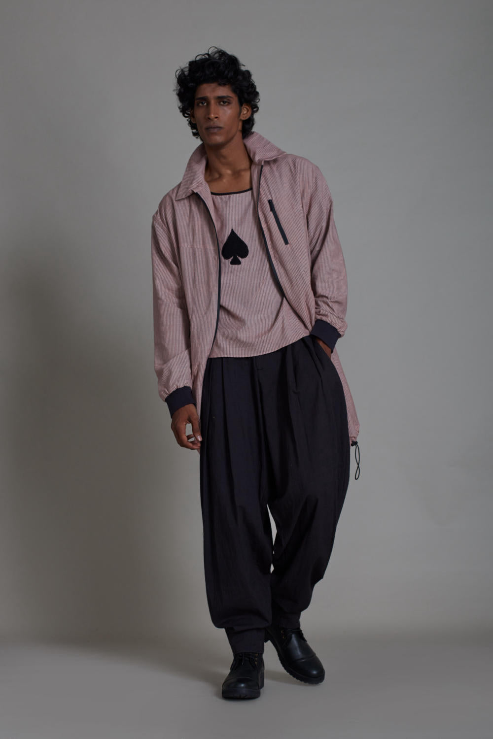 MEN'S BLACK JACK SET-PINK