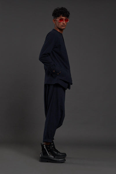 Navy Blue Pocket Dc Set