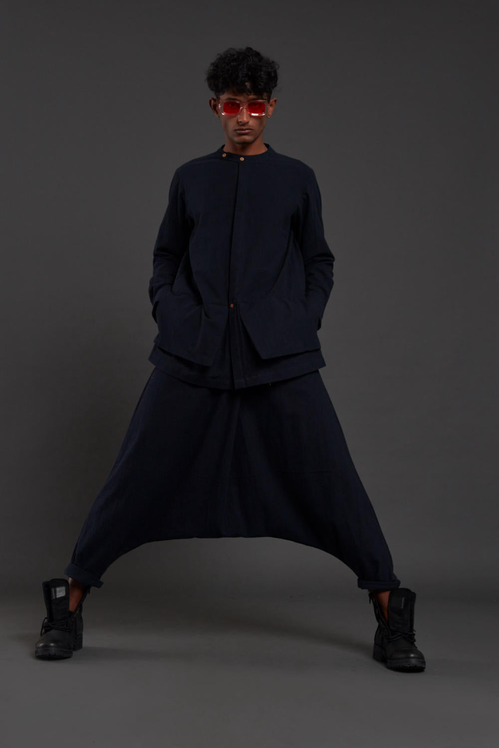 Navy Blue Pocket Dc Set