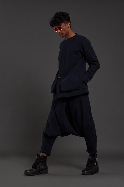 Navy Blue Pocket Dc Set