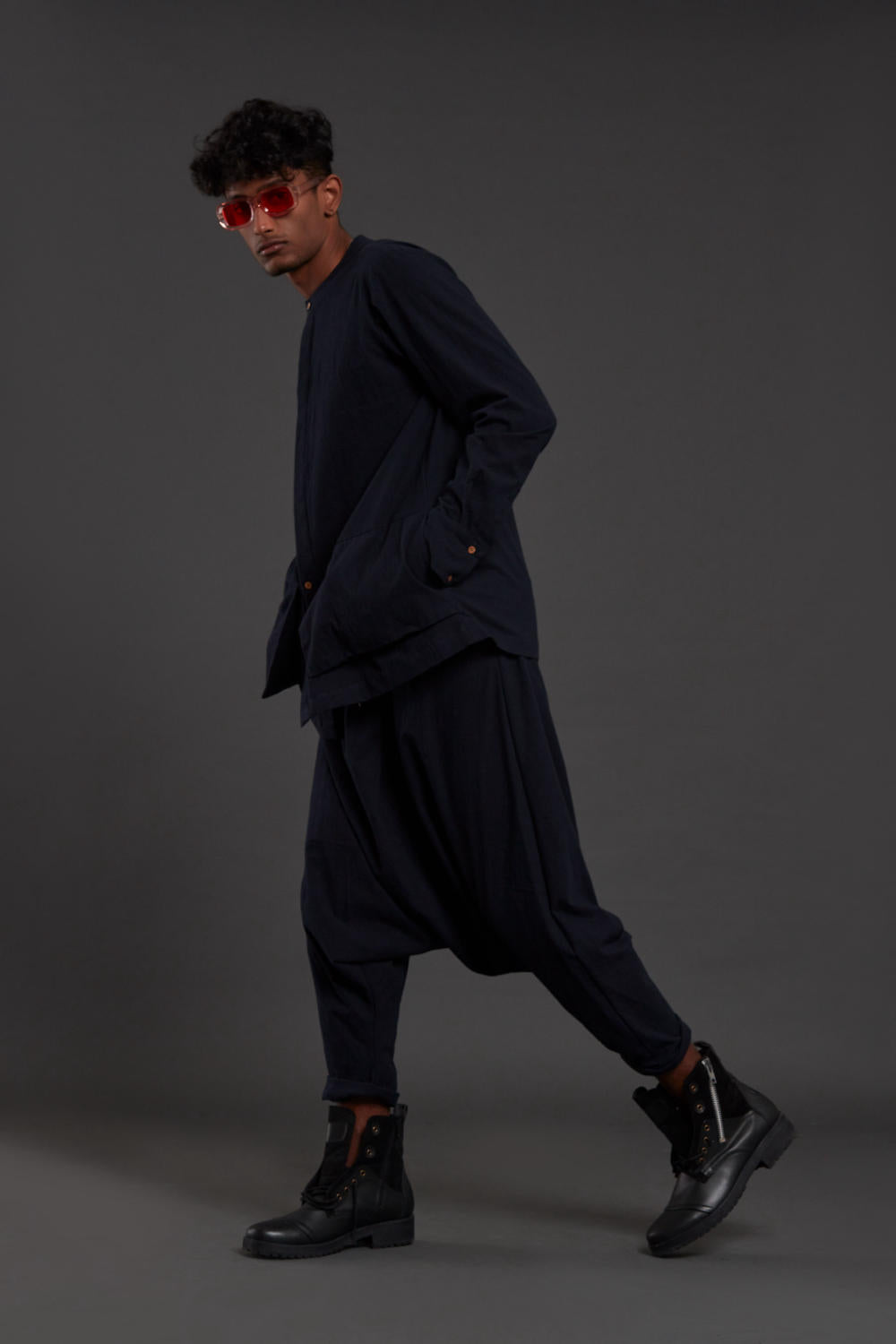 Navy Blue Pocket Dc Set
