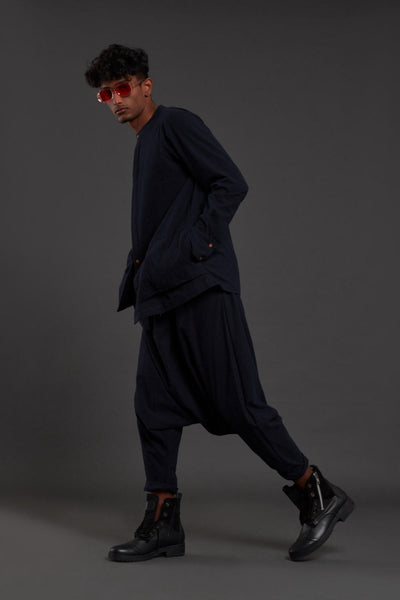 Navy Blue Pocket Dc Set