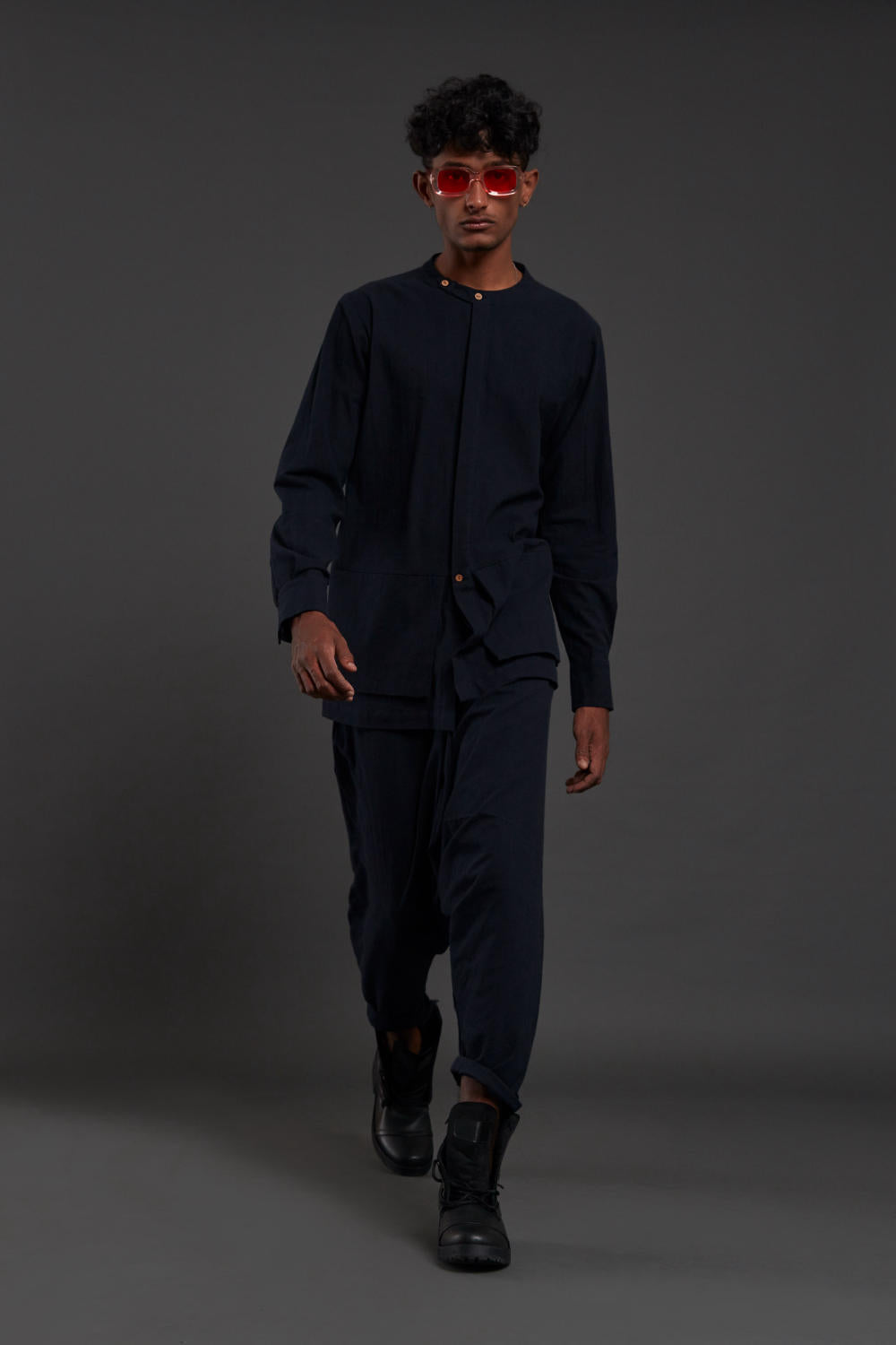 Navy Blue Pocket Dc Set