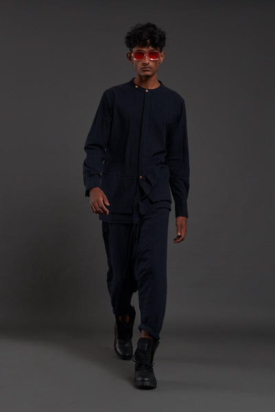 Navy Blue Pocket Dc Set