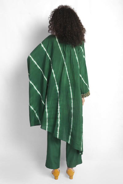 Drape Kurta Coord - Green