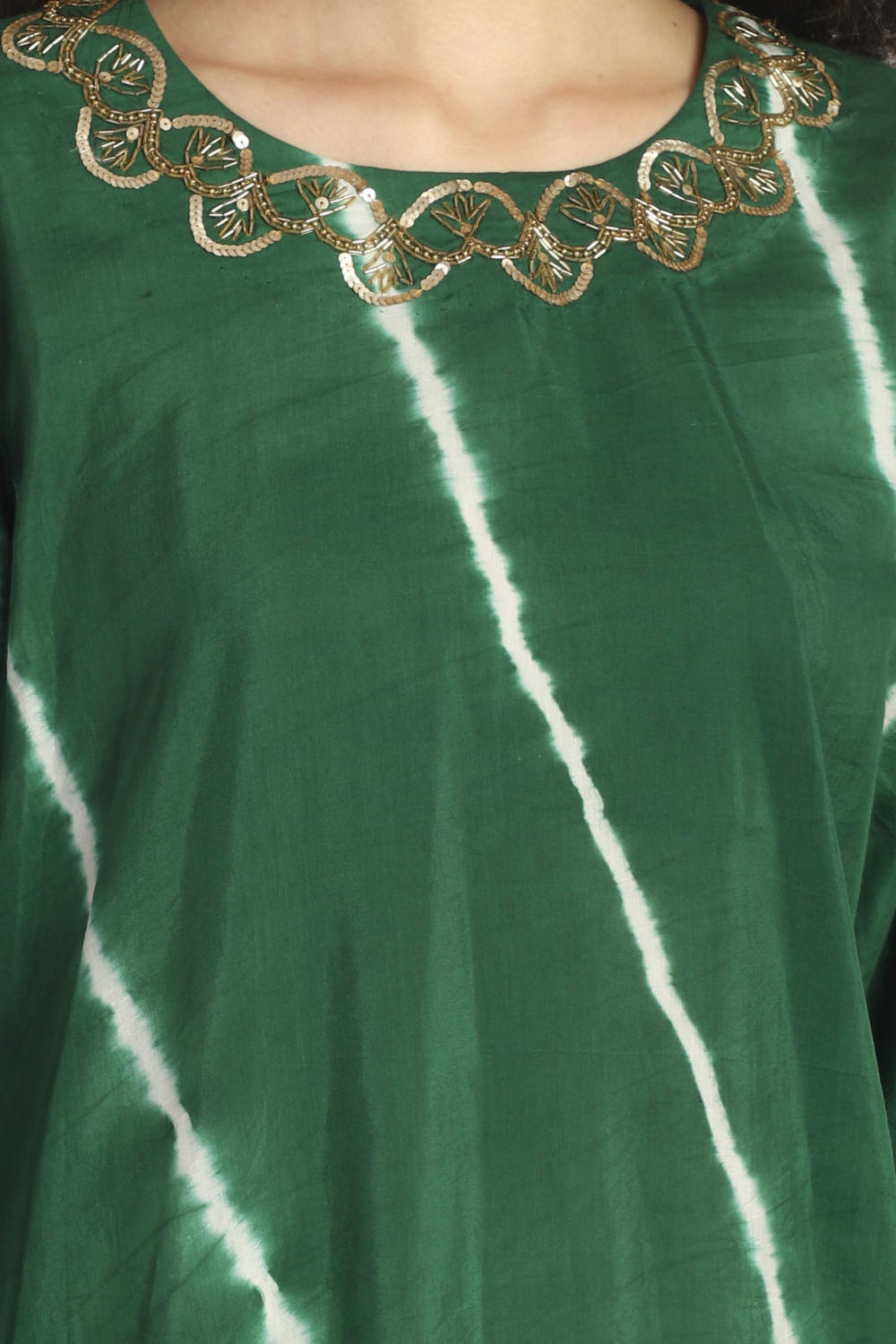 Drape Kurta Coord - Green