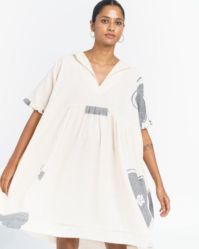 Oversized summer blossom dress