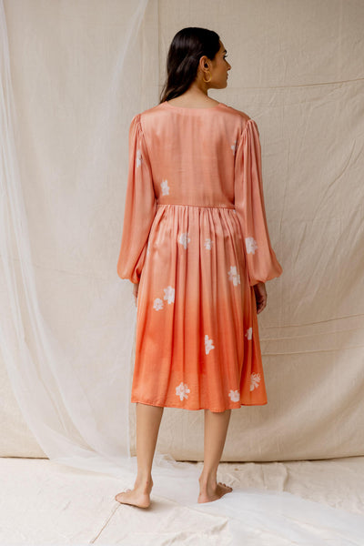 Dainty Daisy dress - peach