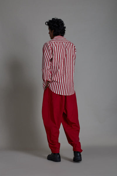 RED STRIPED TAASH SET-3 PCS