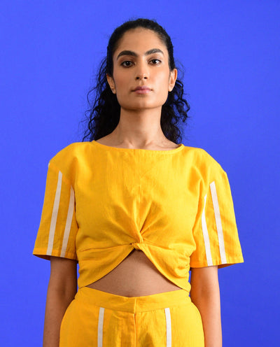 ICED MANGO KNOTTED DRESS