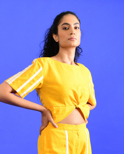 ICED MANGO KNOTTED DRESS