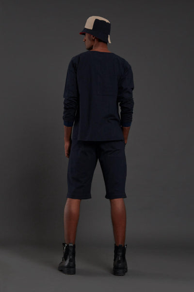 Raasta Navy Blue shorts & co-ord set