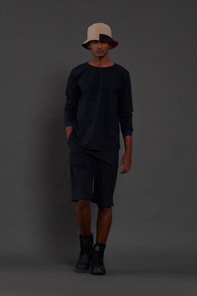 Raasta Navy Blue shorts & co-ord set