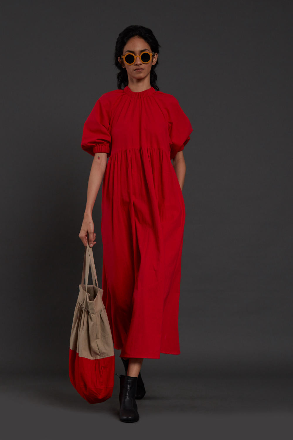 Red Raglan Dress